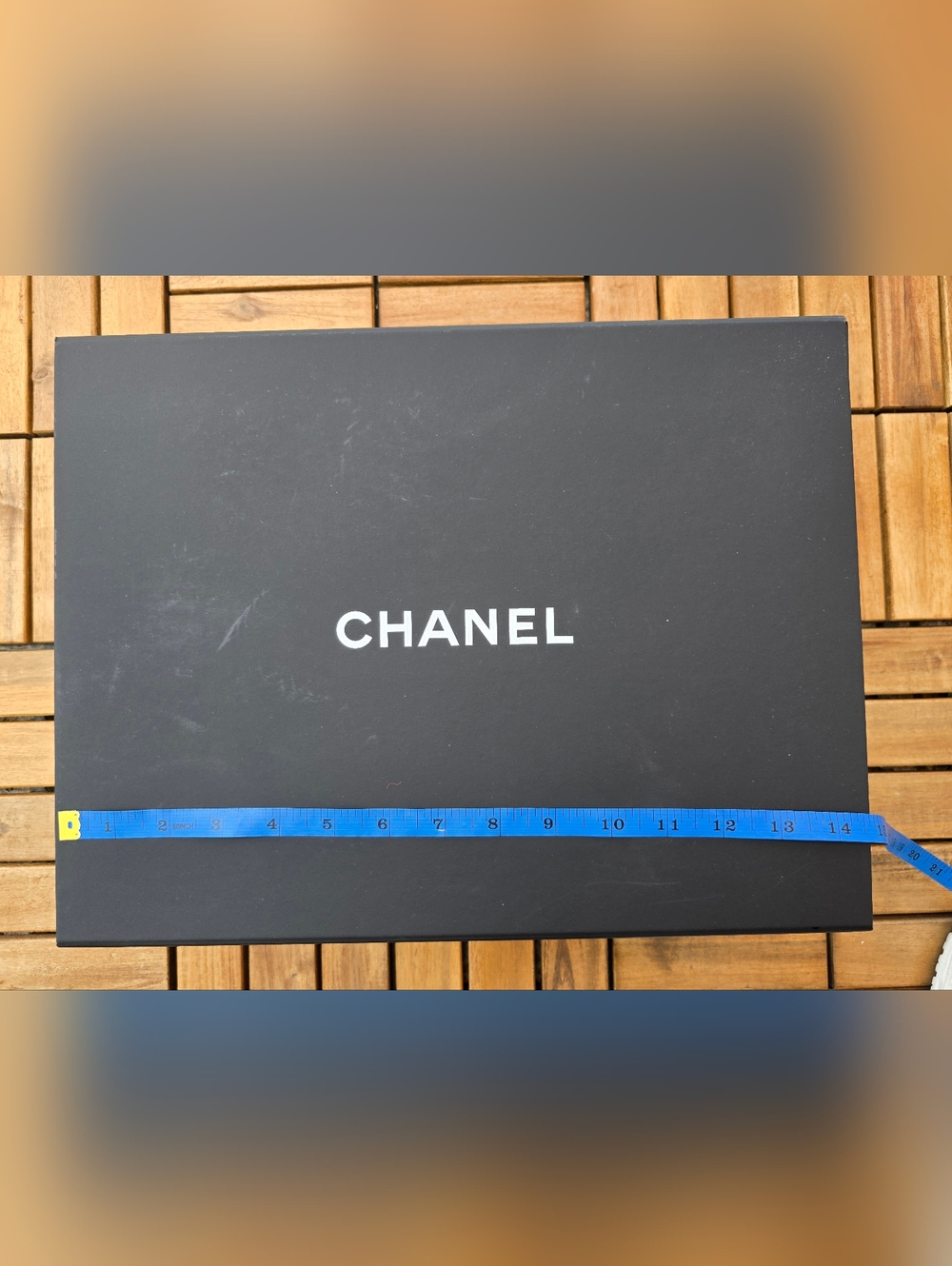 CHANEL Black Gift Box with White Logo